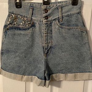 Vintage Embellished Express Shorts Size 10